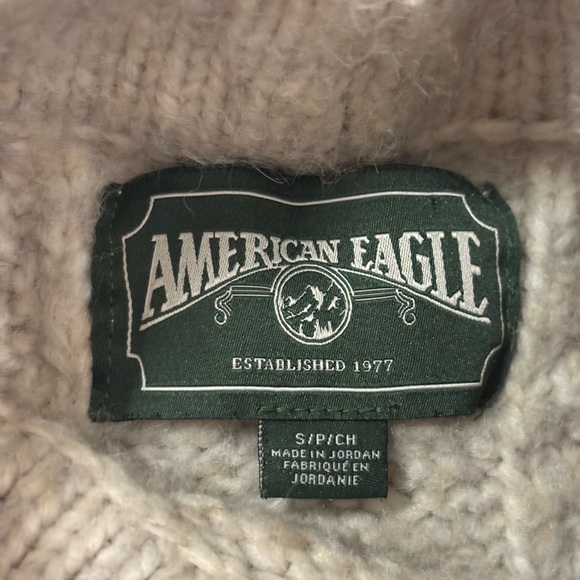 American Eagle Outfitters Cable Knit Cowl Neck Sweater - Gray - Picture 5 of 8